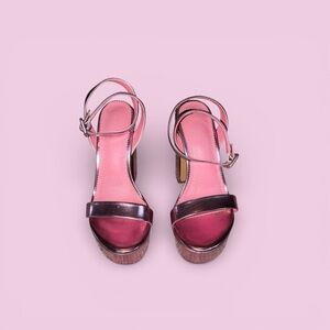 Elegant Pink Strappy Sandals